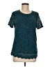 Teddi Rose Teal Short Sleeve Top Size M - photo 1