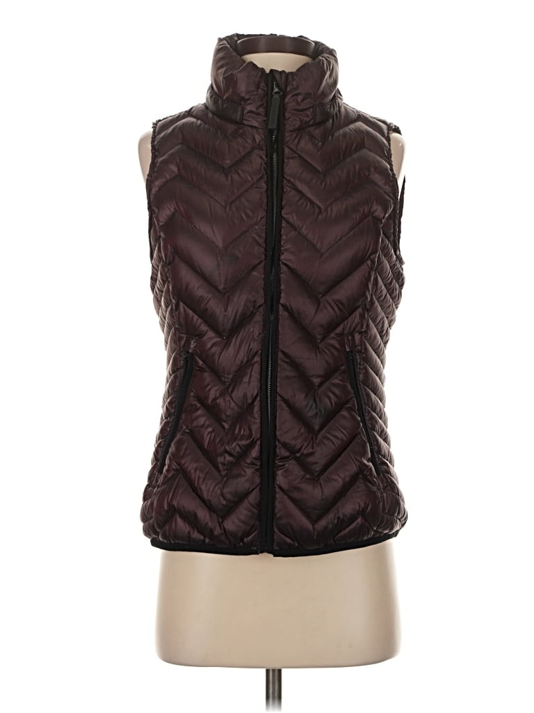 Pre-owned Calvin Klein Performance Vest In Burgundy