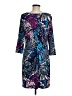 ABS Allen Schwartz Print Blue Casual Dress Size M - photo 2