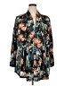 New Directions 100% Polyester Tropical Teal Kimono Size 2X - photo 1