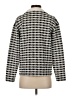 Ann Taylor Factory Houndstooth Silver Pullover Sweater Size S - photo 2