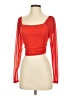 Shein Red Long Sleeve Top Size 2 - photo 1