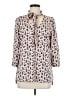 Worthington 100% Polyester Animal Print Ivory 3/4 Sleeve Blouse Size M - photo 1