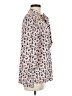 Worthington 100% Polyester Animal Print Ivory 3/4 Sleeve Blouse Size M - photo 4