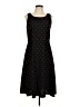 Studio I 100% Polyester Polka Dots Black Casual Dress Size 12 (petite) - photo 1