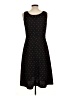 Studio I 100% Polyester Polka Dots Black Casual Dress Size 12 (petite) - photo 2