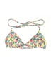 Hurley Floral Yellow Swimsuit Top Size S - photo 1