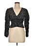 Assorted Brands 100% Polyester Black Long Sleeve Blouse Size 8 - photo 1