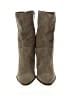 Zara 100% Leather Gray Green Ankle Boots Size EU 40 - photo 2