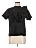 Gracia Black Short Sleeve Blouse Size M - photo 1