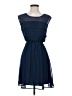 She + Sky 100% Polyester Solid Blue Cocktail Dress Size S - photo 1