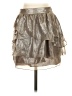Club Monaco Metallic Solid Tan Silver Formal Skirt Size 00 - photo 1