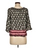 Japna 100% Viscose Black 3/4 Sleeve Blouse Size M - photo 2
