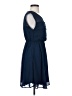 She + Sky 100% Polyester Solid Blue Cocktail Dress Size S - photo 4
