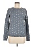 Ann Taylor LOFT 100% Cotton Animal Print Blue Pullover Sweater Size M - photo 1