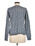 Ann Taylor LOFT 100% Cotton Animal Print Blue Pullover Sweater Size M - photo 2