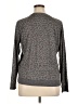 Lucky Brand Animal Print Gray Pullover Sweater Size XL - photo 2