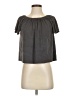 Assorted Brands Gray Short Sleeve Blouse Size S - photo 1