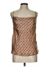 Simplee 100% Polyester Brown Tan Sleeveless Blouse Size L - photo 1
