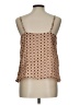 Simplee 100% Polyester Brown Tan Sleeveless Blouse Size L - photo 2
