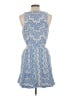 Ramy Brook Chevron-herringbone Blue Cocktail Dress Size 12 - photo 2