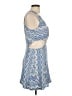 Ramy Brook Chevron-herringbone Blue Cocktail Dress Size 12 - photo 4