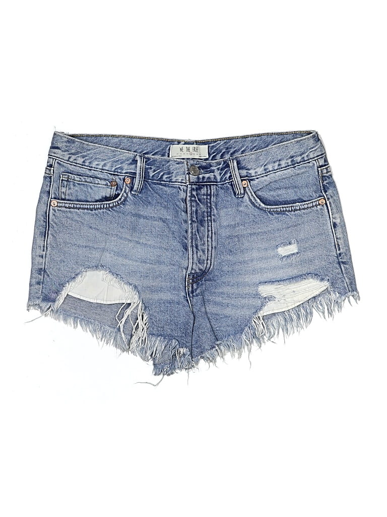 Pre-owned We The Free Denim Shorts In Blue