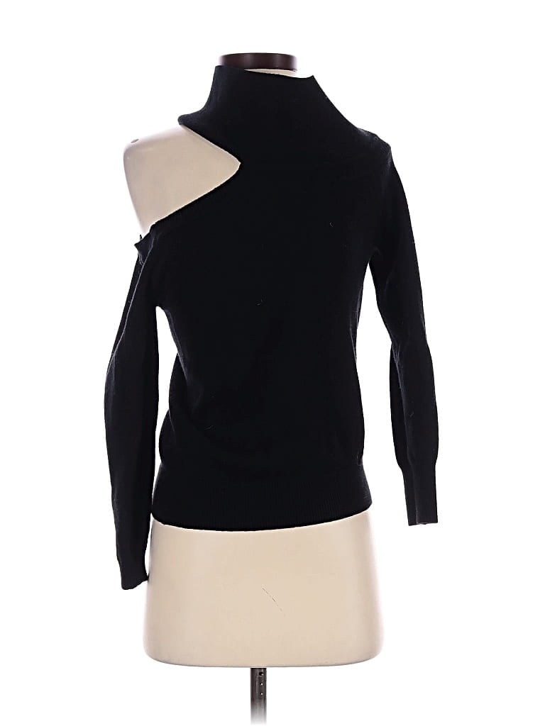Pre-owned Evereve Turtleneck Sweater In Black