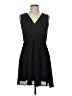 Everly 100% Polyester Solid Black Casual Dress Size M - photo 1