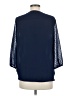 Q&A 100% Polyester Blue 3/4 Sleeve Blouse Size M - photo 2