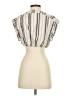 Free People Stripes Multi Color Silver Sleeveless Blouse Size 4 - photo 2