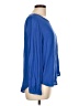 Elodie 100% Rayon Blue Long Sleeve Blouse Size L - photo 4