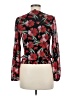 By Design Floral Red Long Sleeve Blouse Size M - photo 2