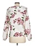 Unbranded Floral White Long Sleeve Blouse Size L - photo 2