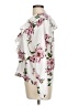 Unbranded Floral White Long Sleeve Blouse Size L - photo 5
