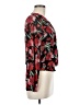By Design Floral Red Long Sleeve Blouse Size M - photo 4
