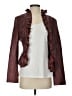 Boston Proper 100% Polyester Burgundy Blazer Size 2 - photo 1