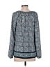 Gap 100% Polyester Blue Long Sleeve Blouse Size XS - photo 2