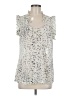 Converse One Star 100% Polyester Silver Sleeveless Blouse Size M - photo 1