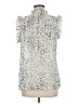 Converse One Star 100% Polyester Silver Sleeveless Blouse Size M - photo 2