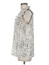 Converse One Star 100% Polyester Silver Sleeveless Blouse Size M - photo 5