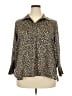 M&S Collection 100% Polyester Animal Print Brown 3/4 Sleeve Blouse Size 20 (petite) - photo 1