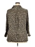 M&S Collection 100% Polyester Animal Print Brown 3/4 Sleeve Blouse Size 20 (petite) - photo 2