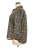 M&S Collection 100% Polyester Animal Print Brown 3/4 Sleeve Blouse Size 20 (petite) - photo 5