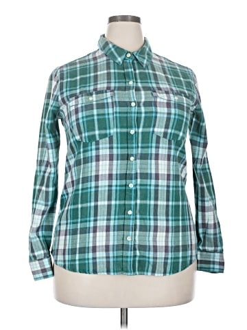 Mossimo Supply Co. Long Sleeve Button-Down Shirt (view 1)