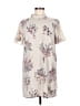 Leith 100% Polyester Floral Ivory Casual Dress Size M - photo 1