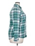 Mossimo Supply Co. Plaid Teal Long Sleeve Button-Down Shirt Size XXL - photo 4