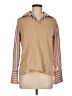 Fred David Tan Long Sleeve Blouse Size M - photo 1