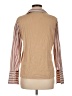 Fred David Tan Long Sleeve Blouse Size M - photo 2