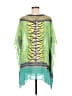 Carmen Marc Valvo 100% Polyester Green 3/4 Sleeve Blouse Size Med - Lg - photo 2